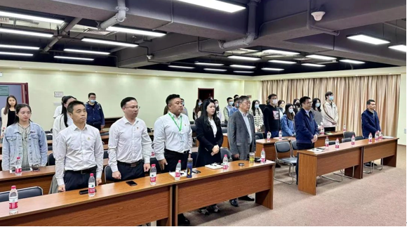 韩博党支部同中国农业大学有机循环研究院（苏州）党支部收听收看二十大开幕盛况